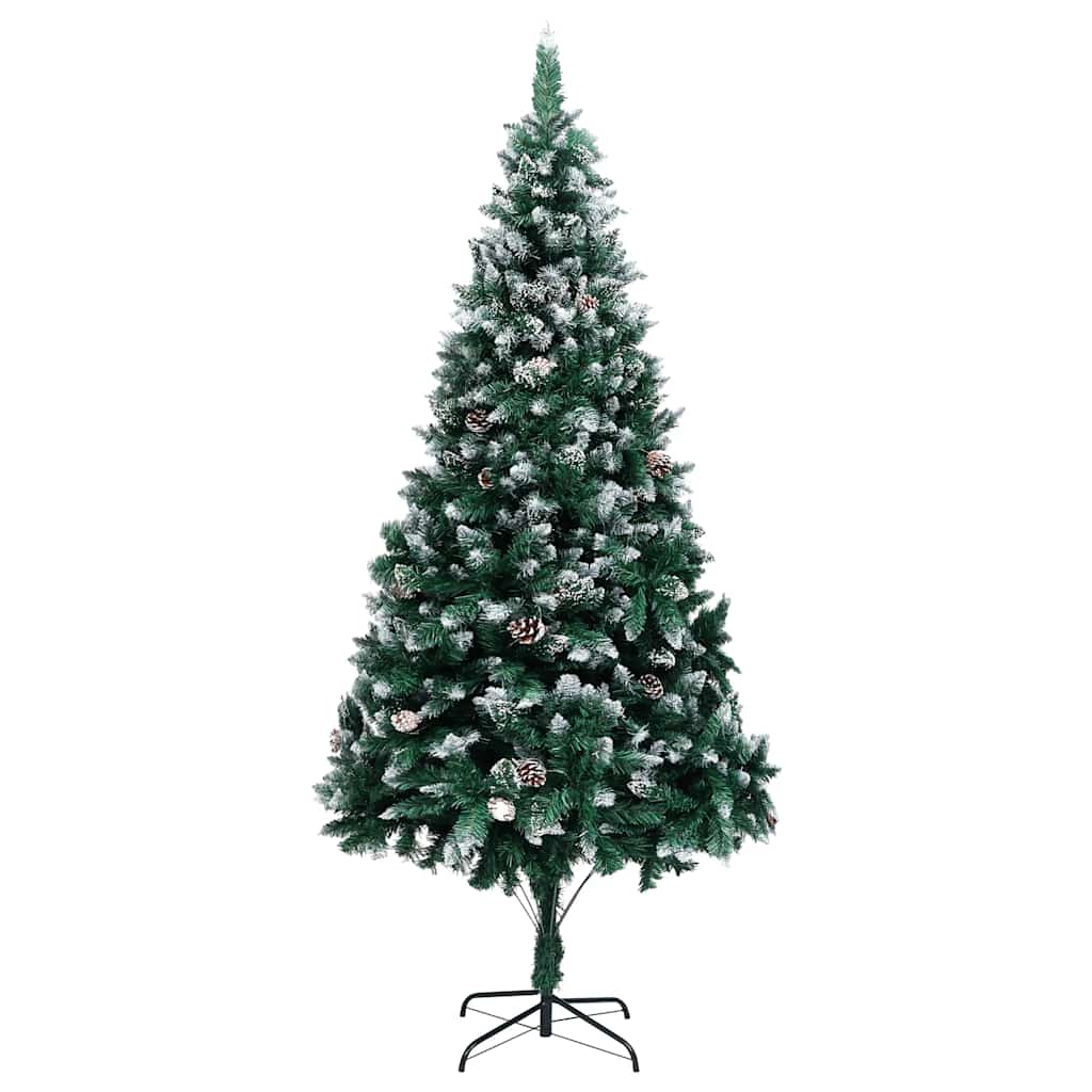 Kunstkerstboom met dennenappels en witte sneeuw 210 cm is nu te koop bij PeponiXL, paradijselijk wonen!