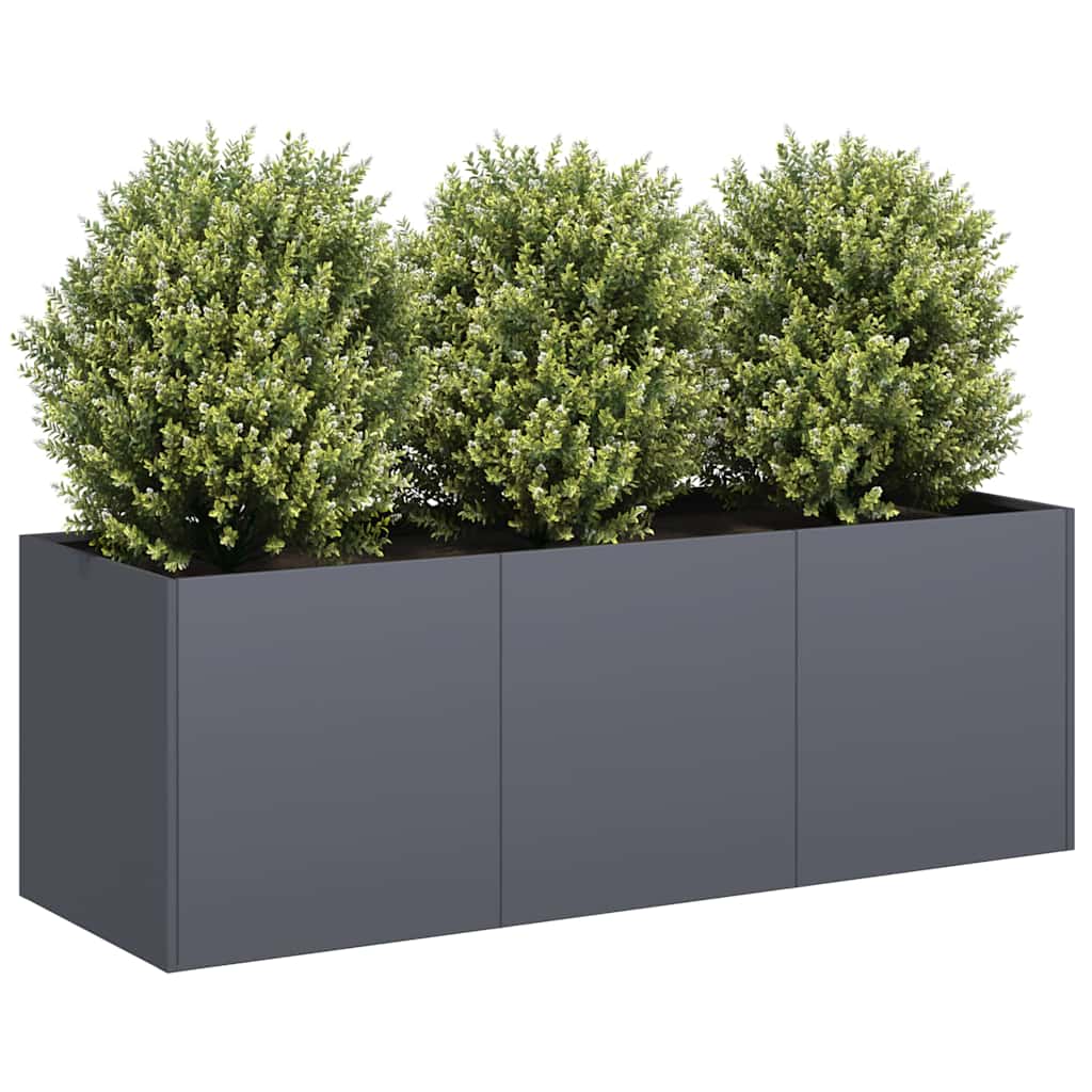 Plantenbak Antraciet 120x40x40 cm Koudgewalst Staal is nu te koop bij PeponiXL, paradijselijk wonen!