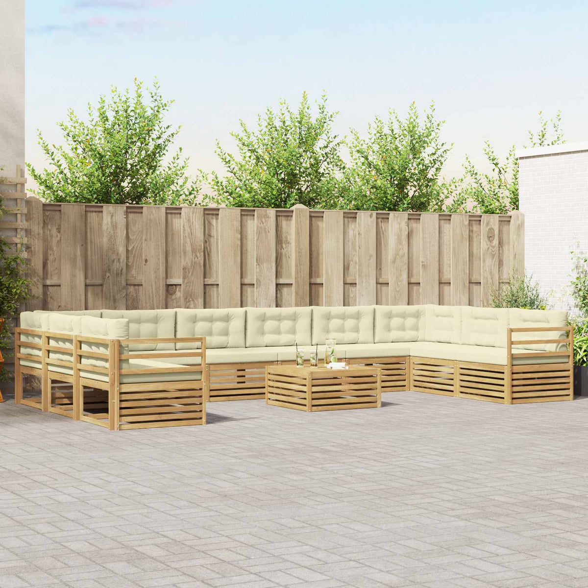 Sofa-Sets Massief Acaciahout is nu te koop bij PeponiXL, paradijselijk wonen!