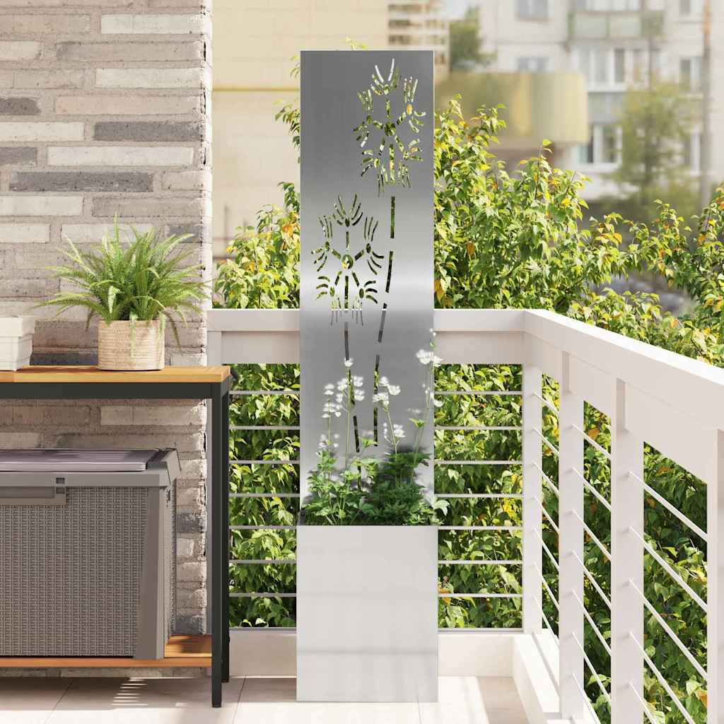 Tuin Privacy Screen Zilver 32 x 150 cm Gegalvaniseerd staal is nu te koop bij PeponiXL, paradijselijk wonen!