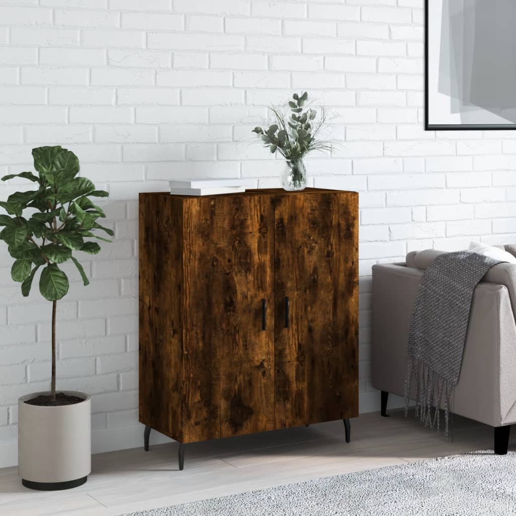 Dressoir 69,5x34x90 cm bewerkt hout gerookt eikenkleurig is nu te koop bij PeponiXL, paradijselijk wonen!