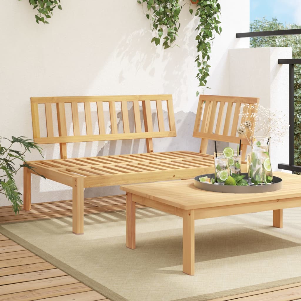 Tuinhoekbank pallet massief acaciahout is nu te koop bij PeponiXL, paradijselijk wonen!