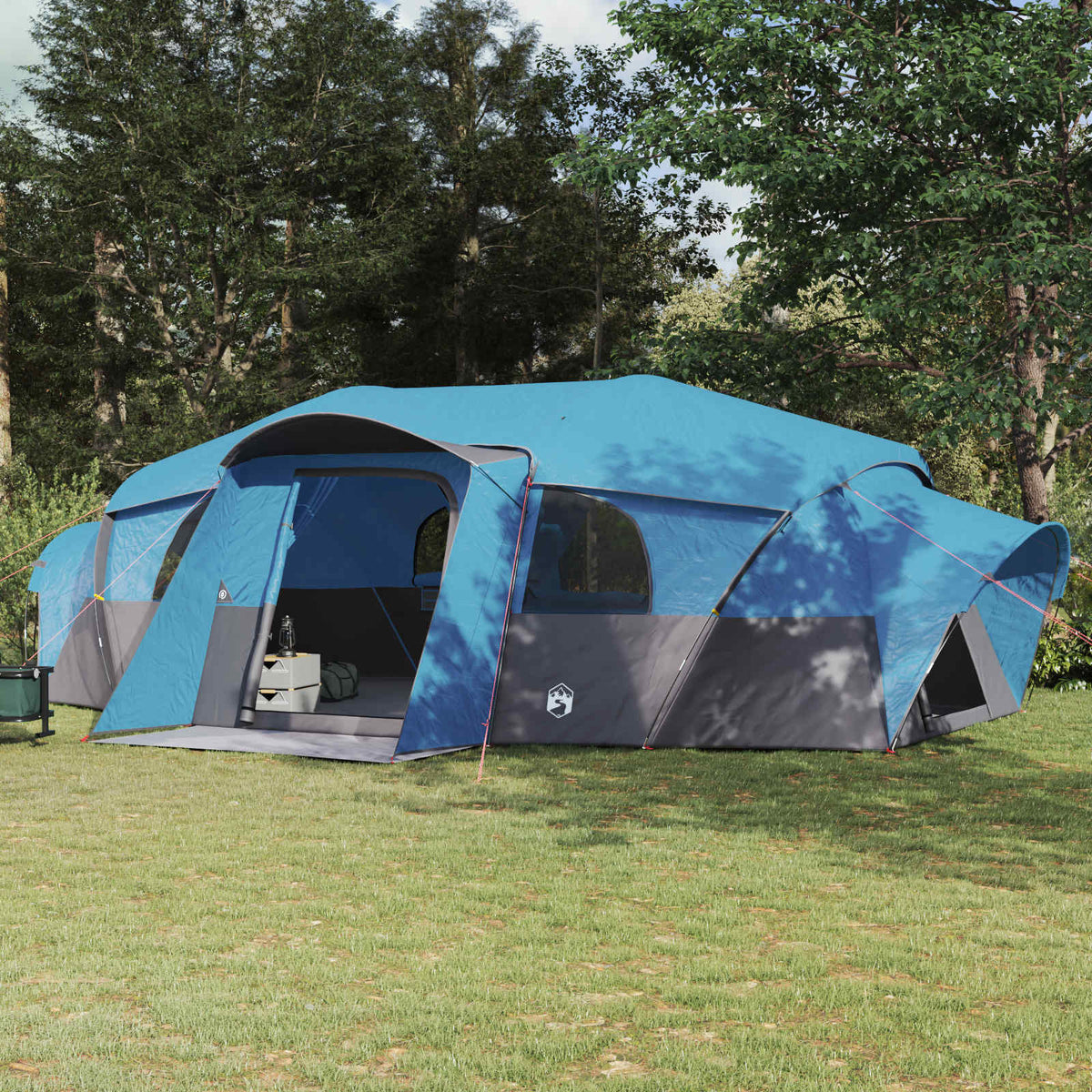 Gezinstent met regenzeil waterdicht tunnel Blauw 18-Persoon is nu te koop bij PeponiXL, paradijselijk wonen!