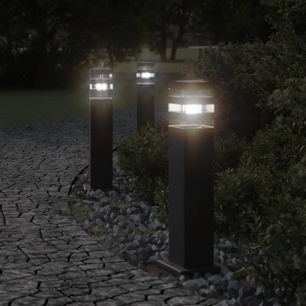 Vloerlampen voor buiten 50 cm aluminium zwart is nu te koop bij PeponiXL, paradijselijk wonen!