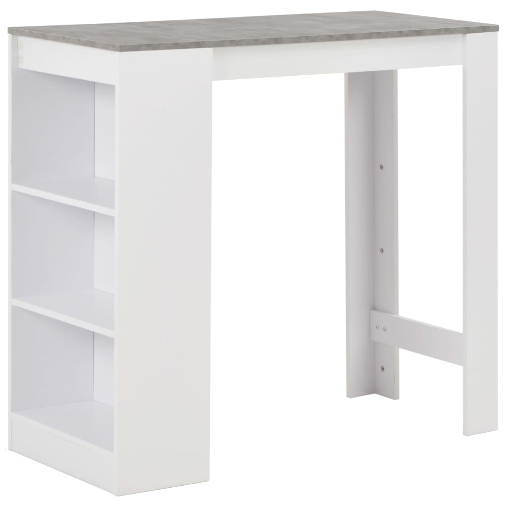 Bartafel met schap 110x50x103 cm wit is nu te koop bij PeponiXL, paradijselijk wonen!