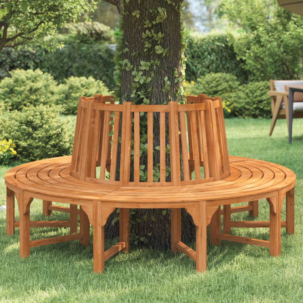 Boombank rond Ø208 cm massief eucalyptushout is nu te koop bij PeponiXL, paradijselijk wonen!