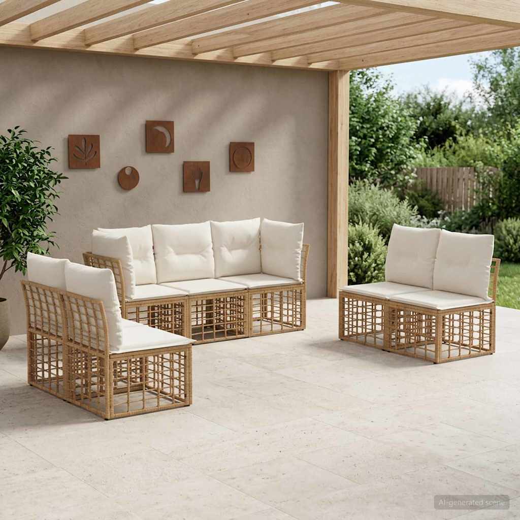Buiten bankenset Naturel Polyester is nu te koop bij PeponiXL, paradijselijk wonen!