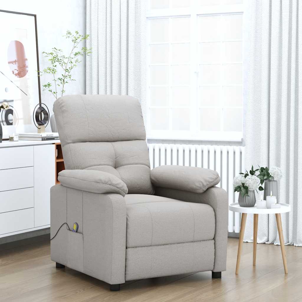 Massagestoel stof taupe is nu te koop bij PeponiXL, paradijselijk wonen!