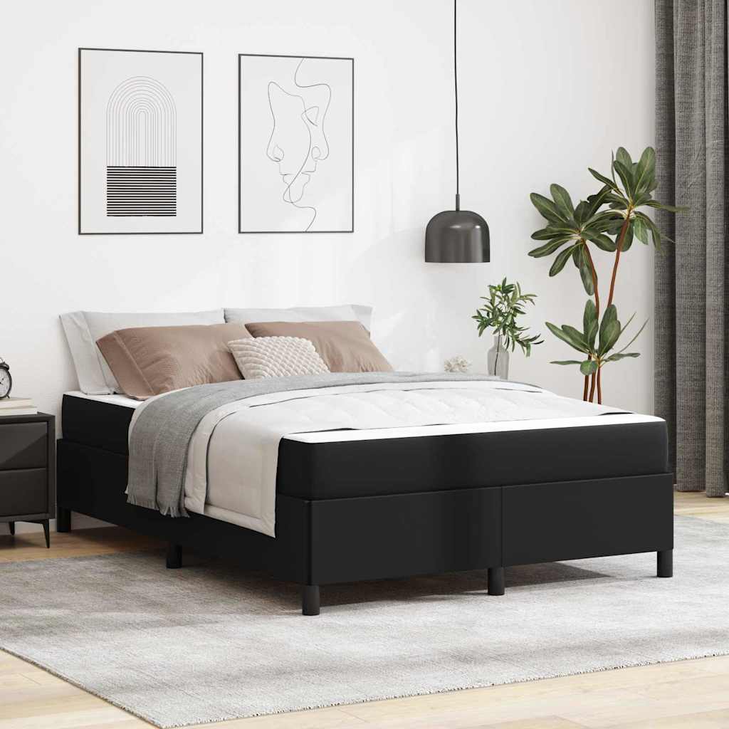 Bedframe met matras Zwart 160 x 200 cm Stof is nu te koop bij PeponiXL, paradijselijk wonen!