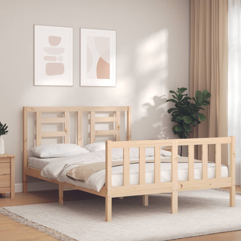 Bedframe zonder matras massief grenenhout 140x200 cm is nu te koop bij PeponiXL, paradijselijk wonen!