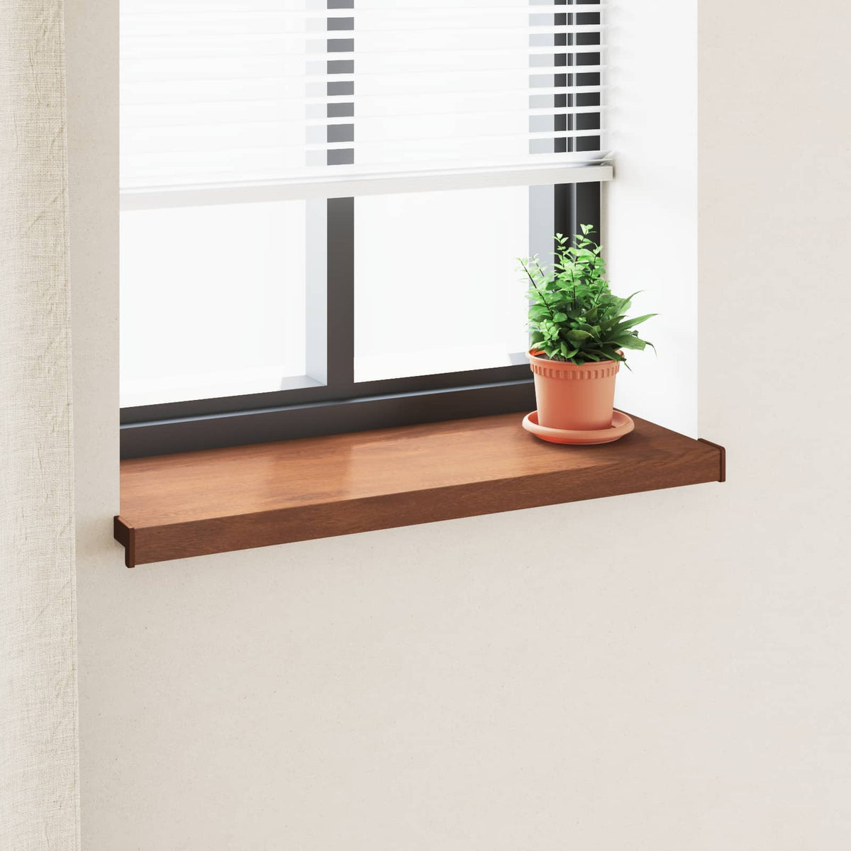 Raamsokkel Bruin hout 100 x 30 x 4,5 cm PVC is nu te koop bij PeponiXL, paradijselijk wonen!