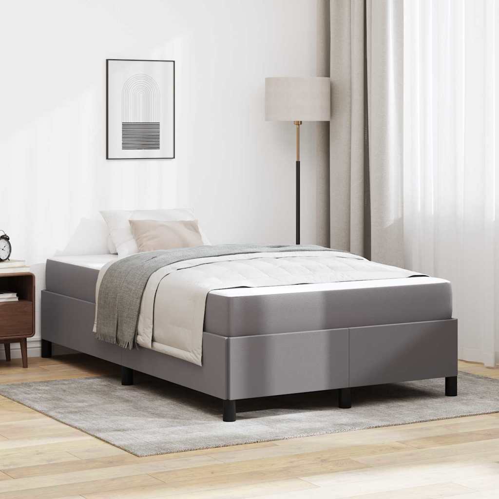 Bedframe met matras Grijs 120 x 190 cm Stof is nu te koop bij PeponiXL, paradijselijk wonen!