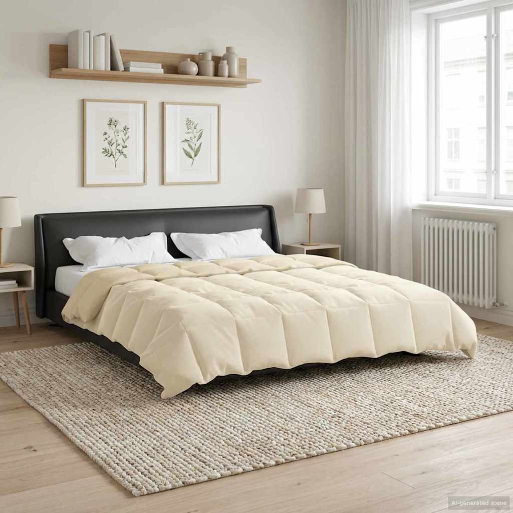 Winter Dekbed Gekwilt Crème 200 x 240 cm Microfiber is nu te koop bij PeponiXL, paradijselijk wonen!