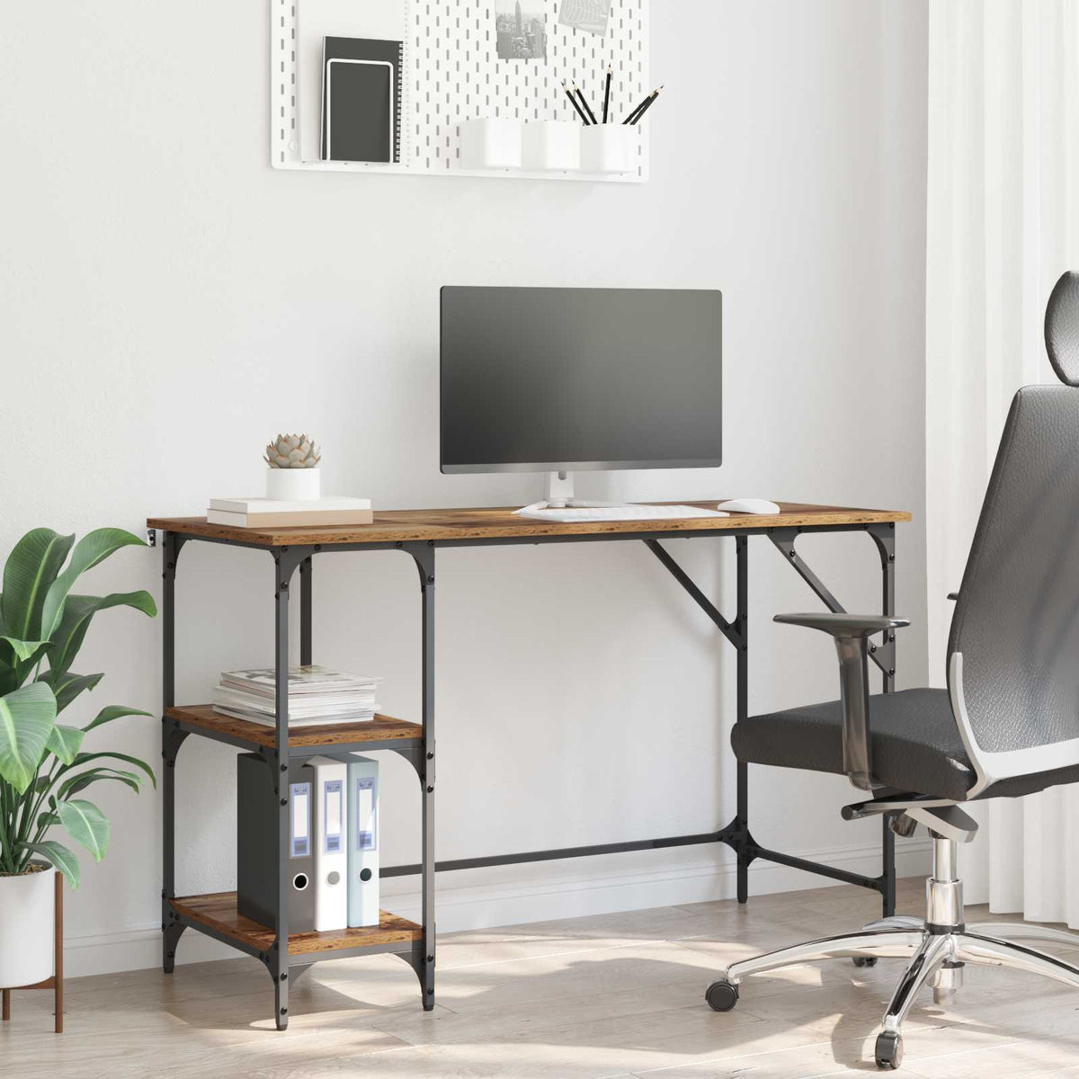 Bureau Oud Hout 120 x 50 x 75 cm Bewerkt hout is nu te koop bij PeponiXL, paradijselijk wonen!