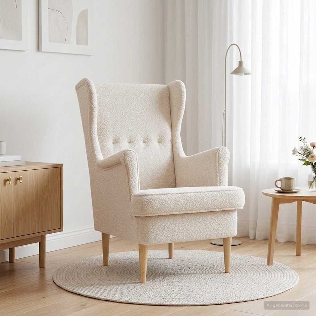 Fauteuil Crème Stof is nu te koop bij PeponiXL, paradijselijk wonen!