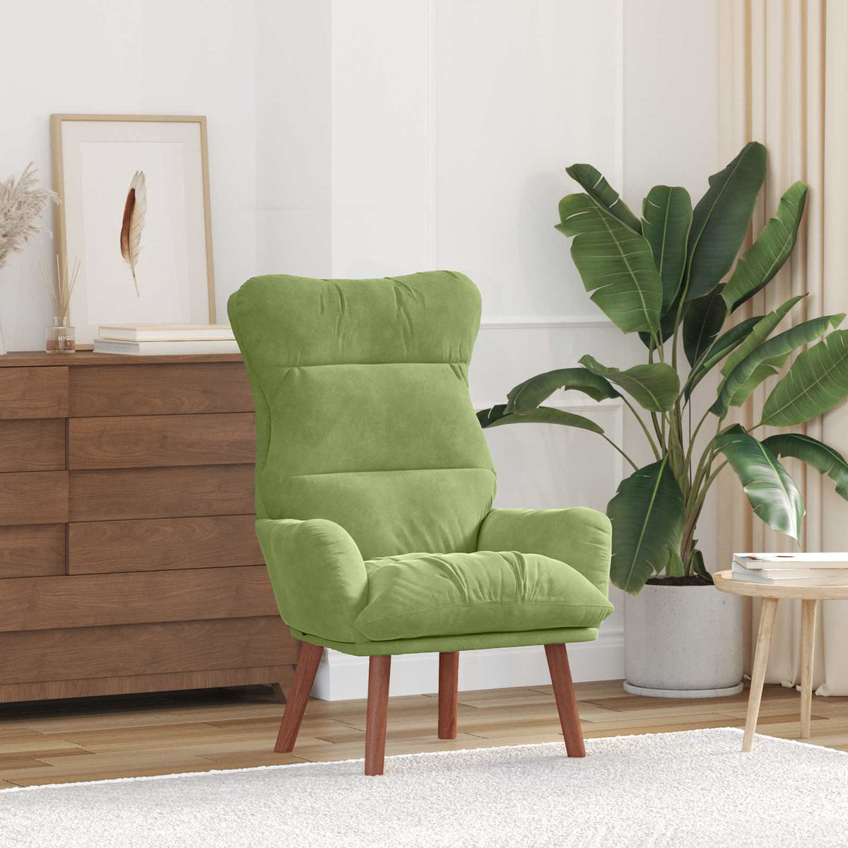 Fauteuil Lichtgroen 69 x 74 x 93 cm Fluweel is nu te koop bij PeponiXL, paradijselijk wonen!