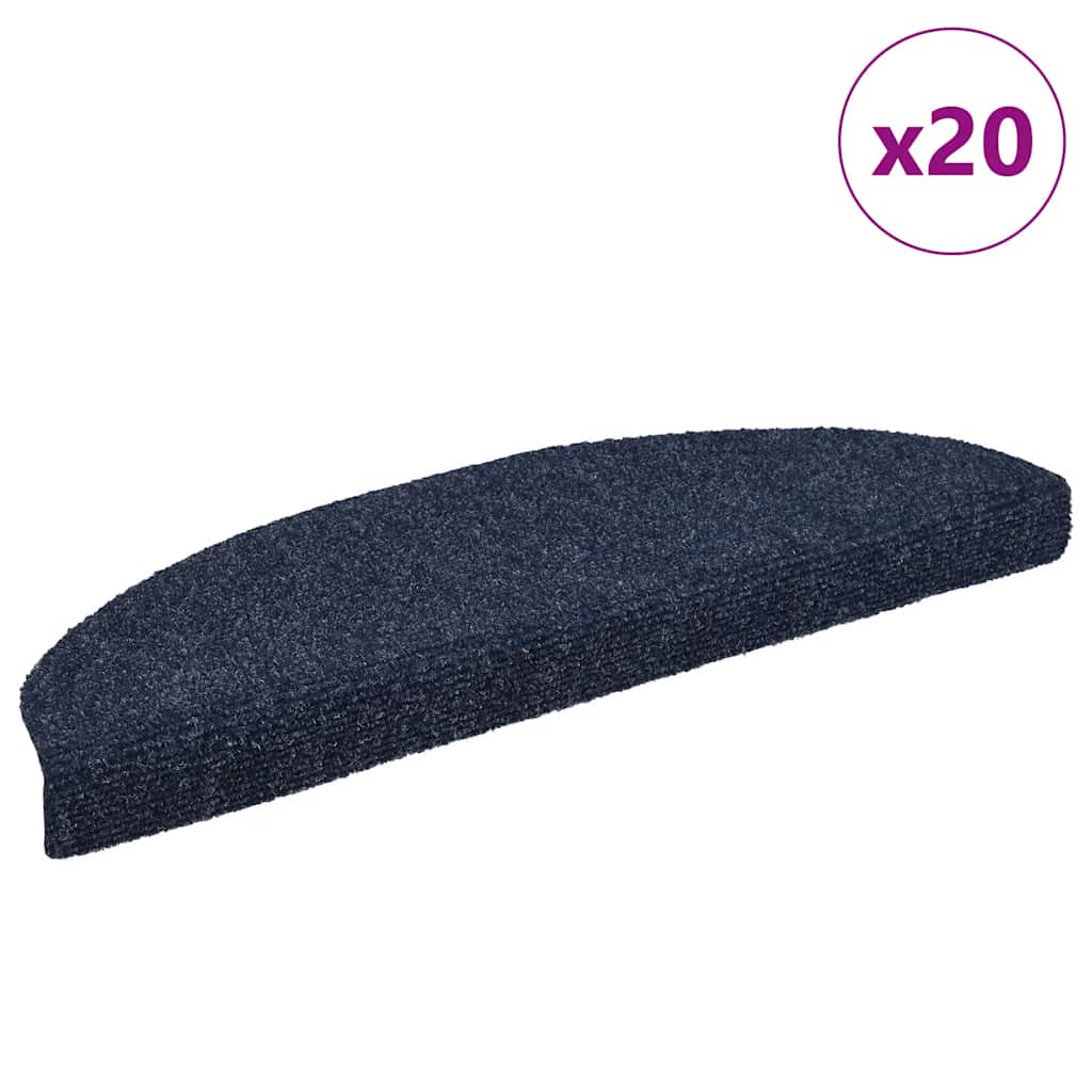 Trapmatten Zelfklevend 20 stuks 65x21x4 cm Blauw Halfrond Groot is nu te koop bij PeponiXL, paradijselijk wonen!