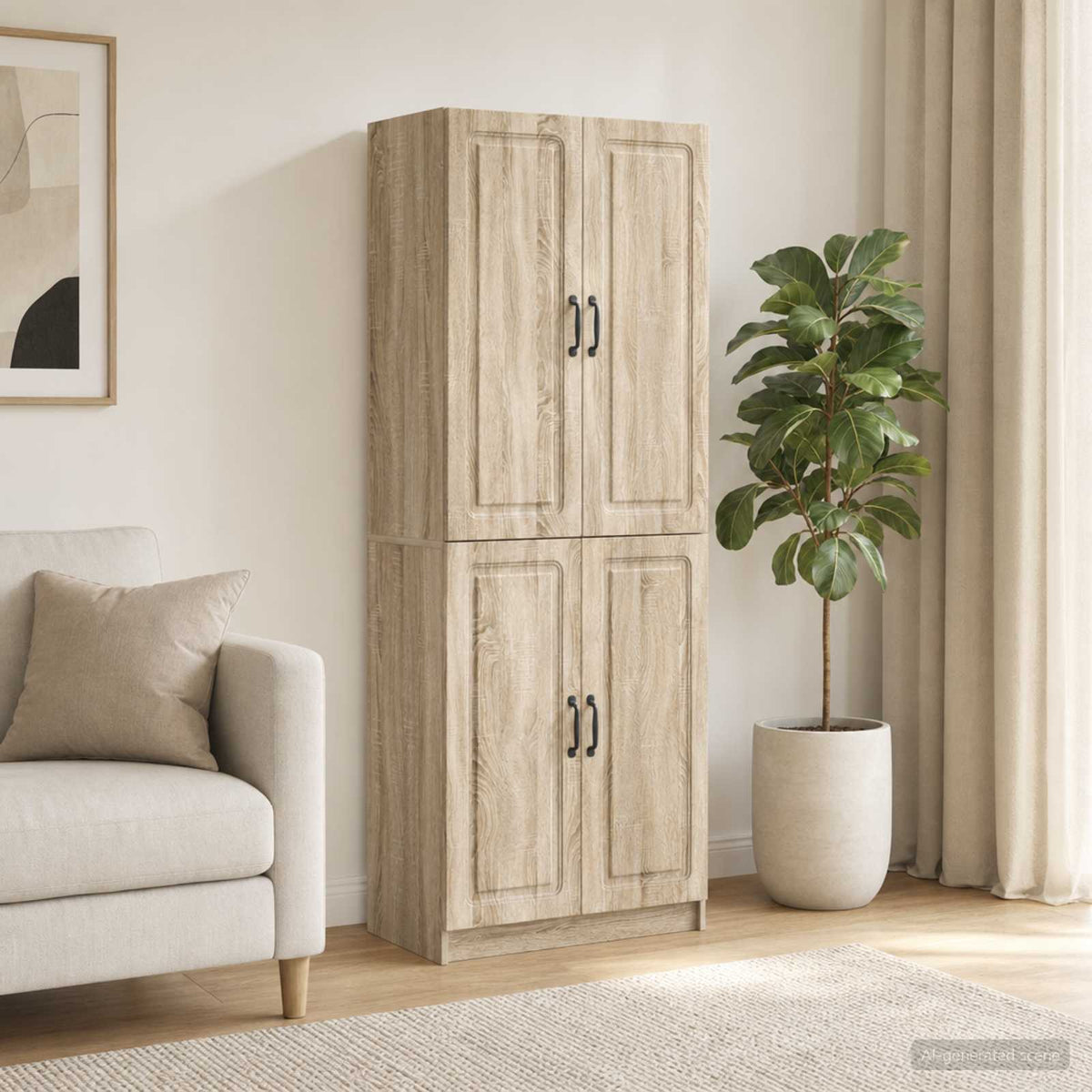 Kastenset 2 pcs Sonoma Eiken Bewerkt hout is nu te koop bij PeponiXL, paradijselijk wonen!