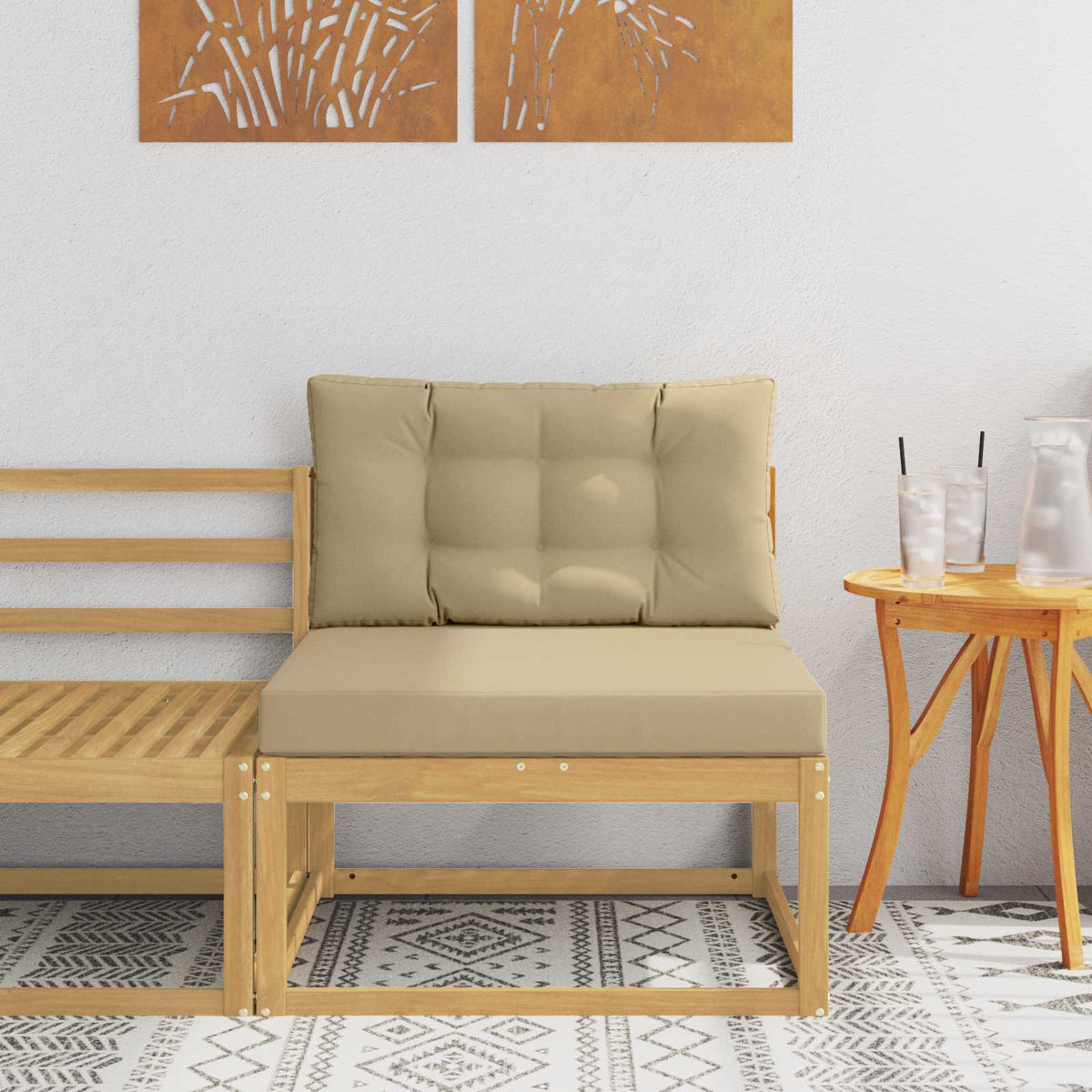 Buiten Midden Sofa Polyester Wit is nu te koop bij PeponiXL, paradijselijk wonen!