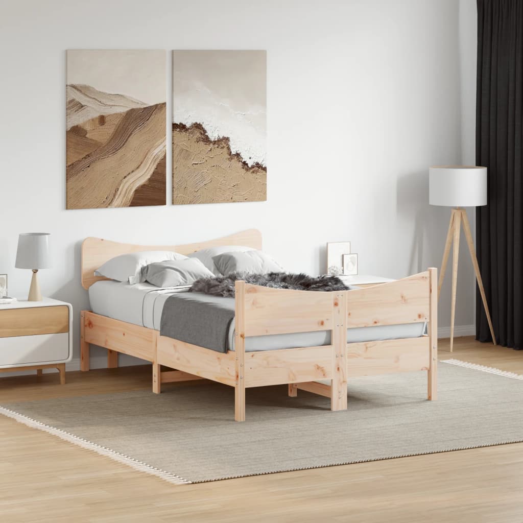 Bedframe zonder matras massief grenenhout 120x200 cm is nu te koop bij PeponiXL, paradijselijk wonen!