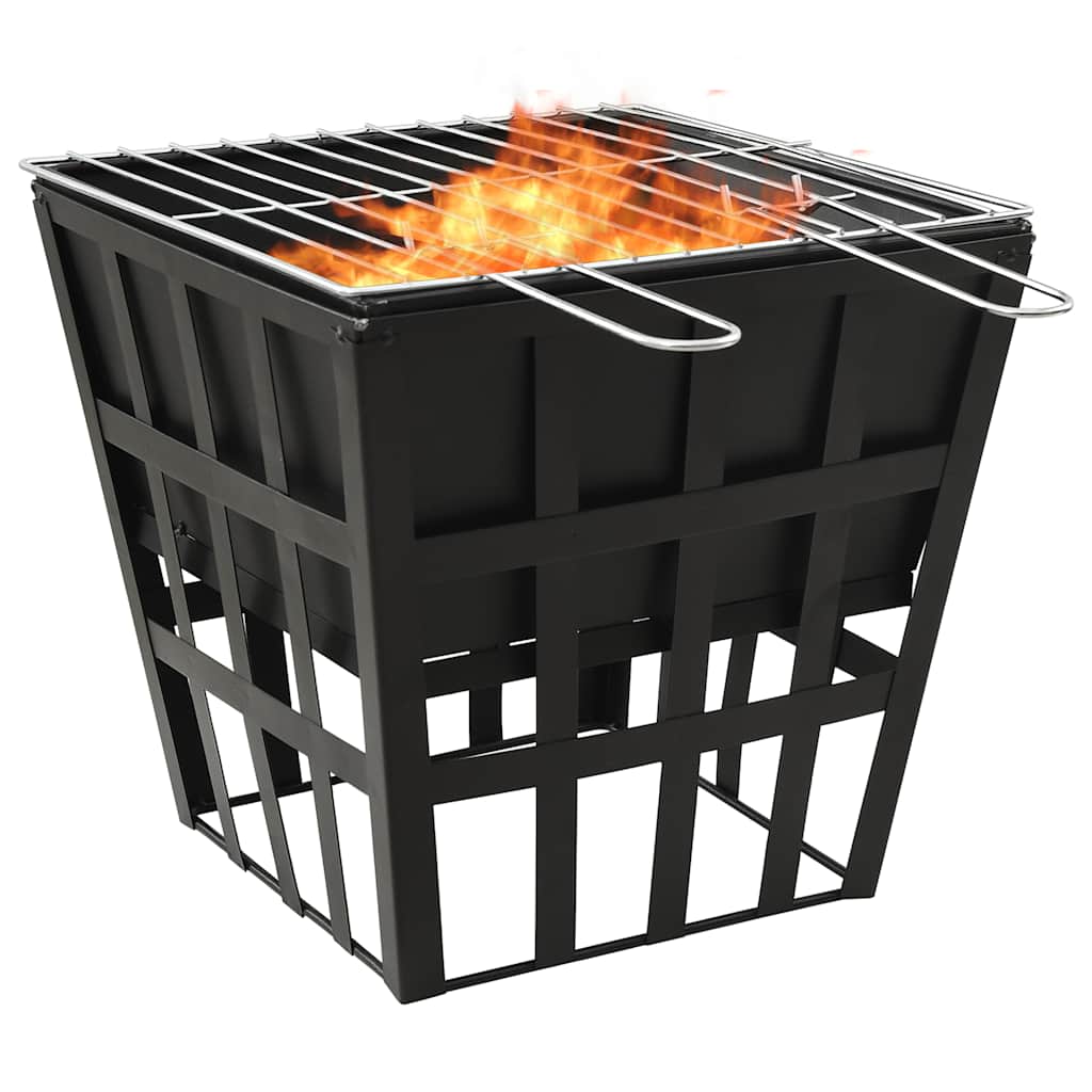 Vuurplaats en barbecue 2-in-1 34x34x48 cm staal is nu te koop bij PeponiXL, paradijselijk wonen!