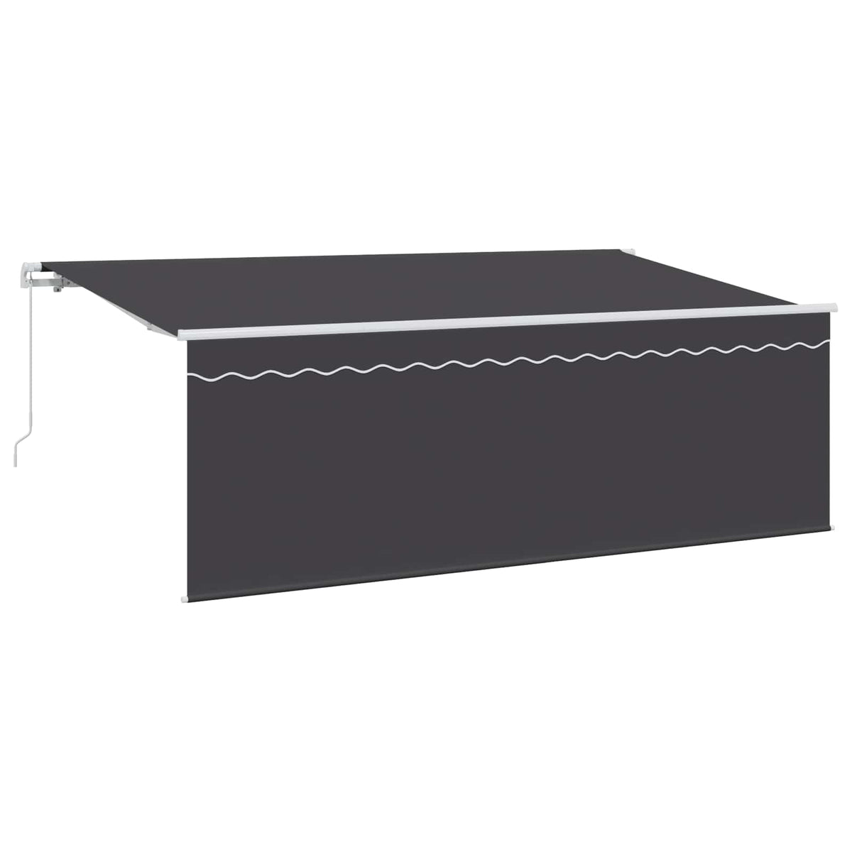 Inklapbaar Zonnescherm Antraciet 400 x 200 cm is nu te koop bij PeponiXL, paradijselijk wonen!