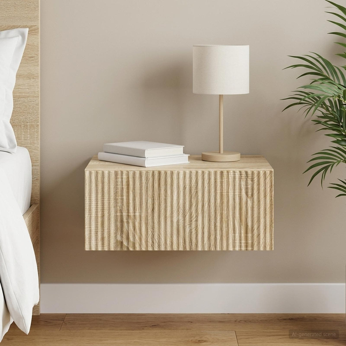 Wandbeugel Bedkast Sonoma Eiken 49 x 34,5 x 20 cm Bewerkt hout is nu te koop bij PeponiXL, paradijselijk wonen!