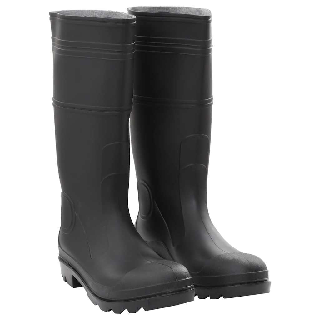 Regenlaarzen maat 45 PVC zwart is nu te koop bij PeponiXL, paradijselijk wonen!