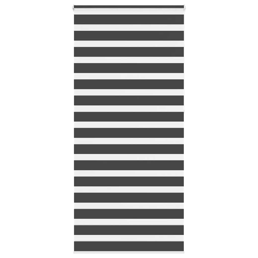 Zebra rolgordijn 95x230 cm stofbreedte 90,9 cm zwart is nu te koop bij PeponiXL, paradijselijk wonen!
