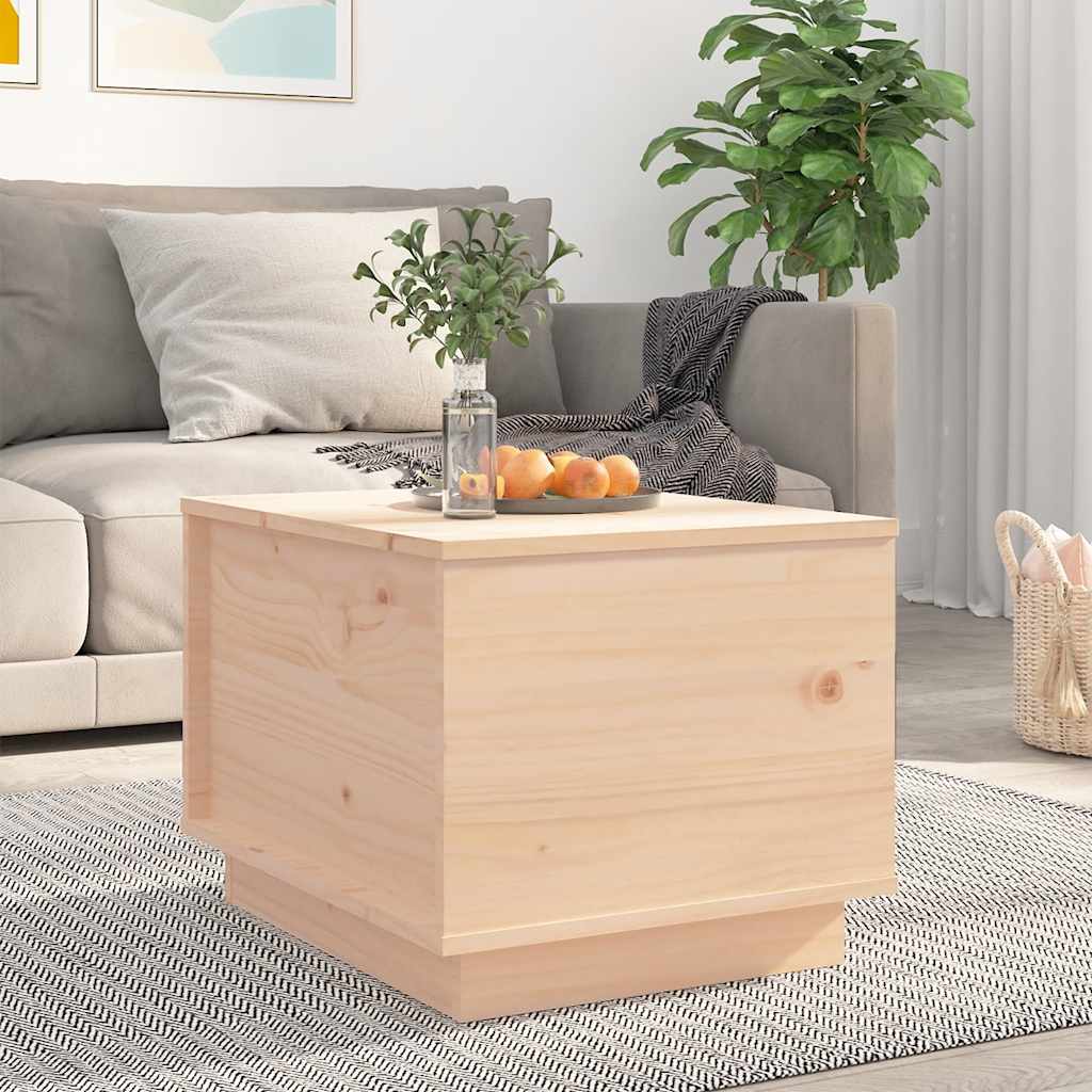 Salontafel 40x50x35 cm massief grenenhout is nu te koop bij PeponiXL, paradijselijk wonen!