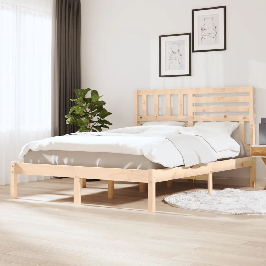 Bedframe massief grenenhout 160x200 cm is nu te koop bij PeponiXL, paradijselijk wonen!