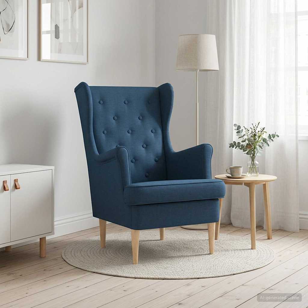 Fauteuil Blauw Stof is nu te koop bij PeponiXL, paradijselijk wonen!