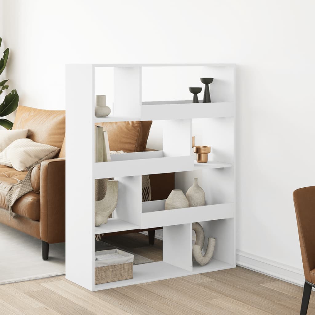 Boekenkast 100x33x125,5 cm bewerkt hout wit is nu te koop bij PeponiXL, paradijselijk wonen!