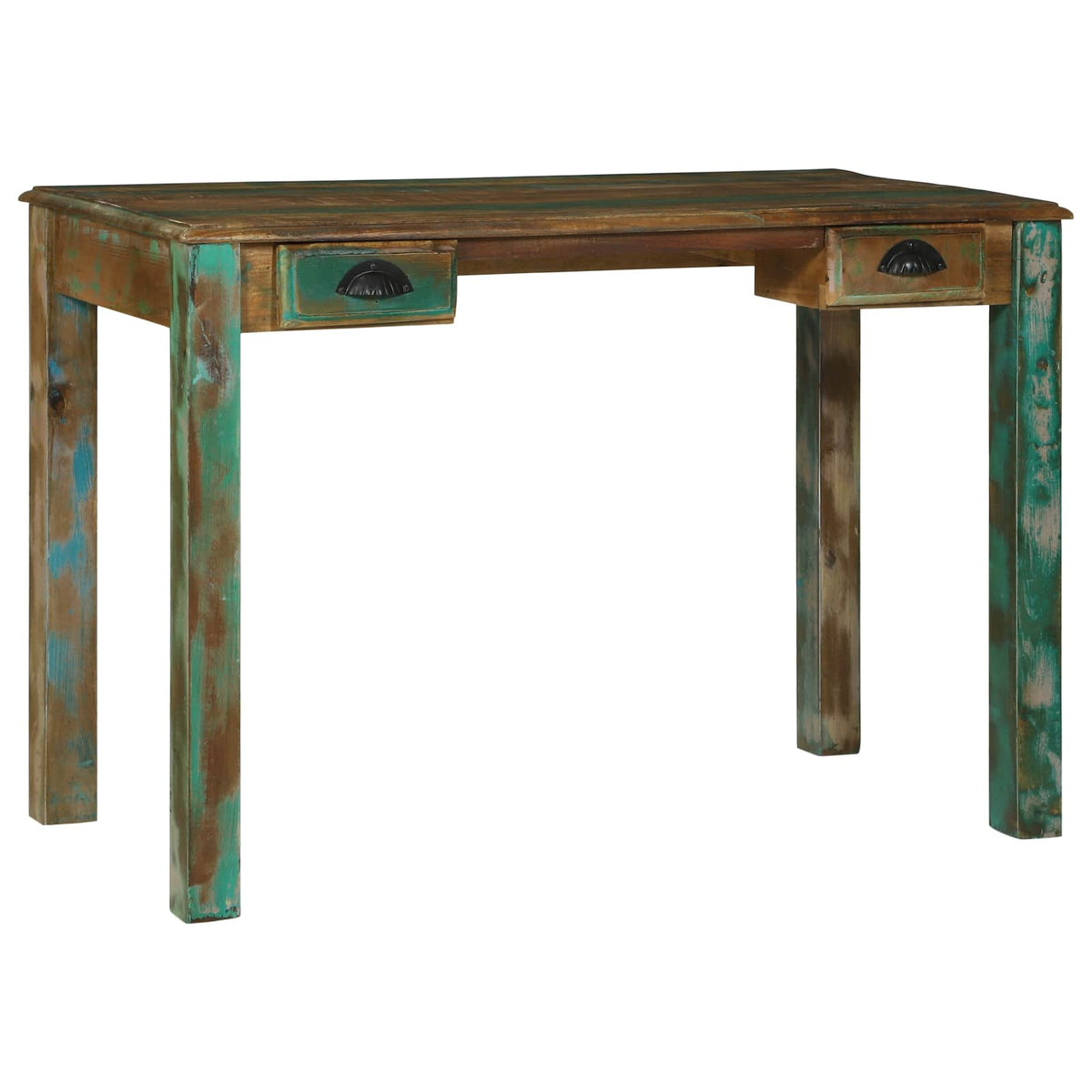 Schrijfbureau Bruin 112 x 55 x 76 cm Massief Gerecycled Hout is nu te koop bij PeponiXL, paradijselijk wonen!