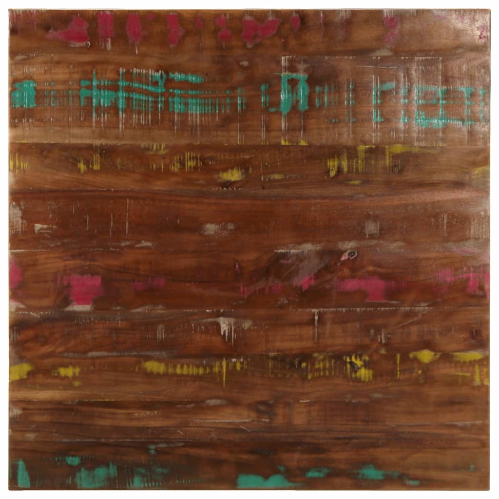 Tafelblad vierkant 80x80x1,5 cm massief gerecycled hout is nu te koop bij PeponiXL, paradijselijk wonen!