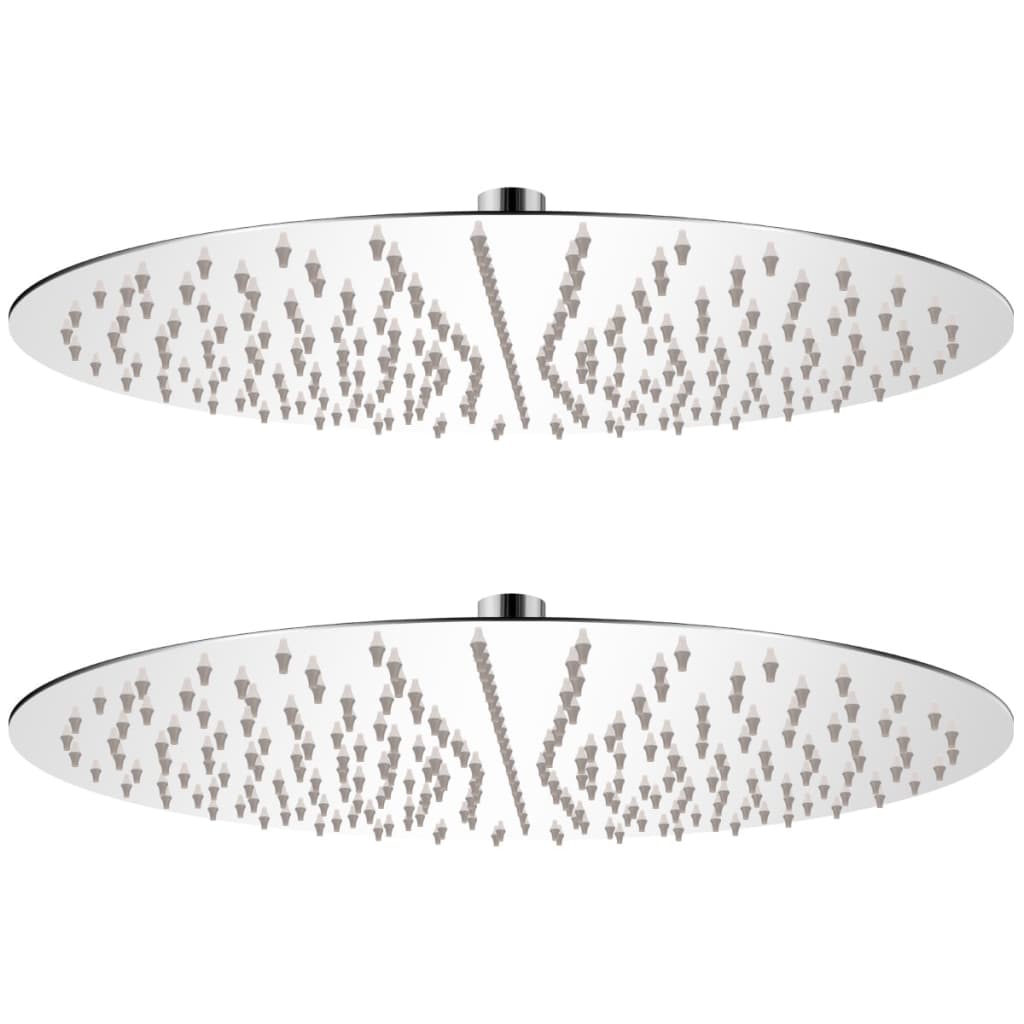 Regendouchekop 2 st rond 40 cm roestvrij staal is nu te koop bij PeponiXL, paradijselijk wonen!