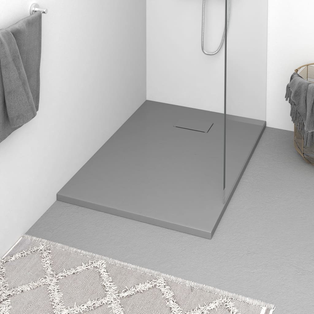 Douchebak 100x70 cm SMC grijs is nu te koop bij PeponiXL, paradijselijk wonen!