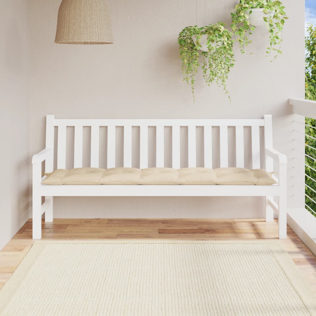 Tuinbankkussen 180x50x7 cm oxford stof beige is nu te koop bij PeponiXL, paradijselijk wonen!