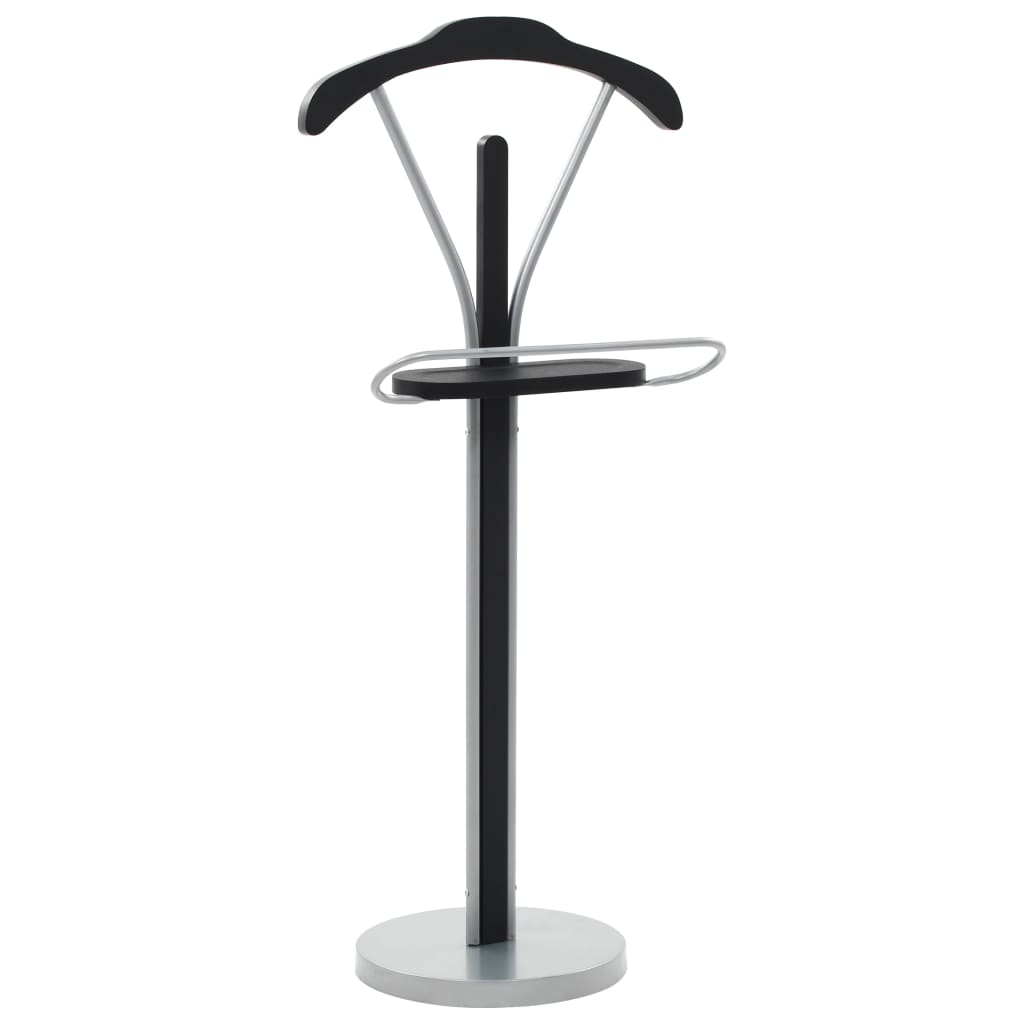 Kledingbutler 45x35x107 cm zwart en grijs is nu te koop bij PeponiXL, paradijselijk wonen!