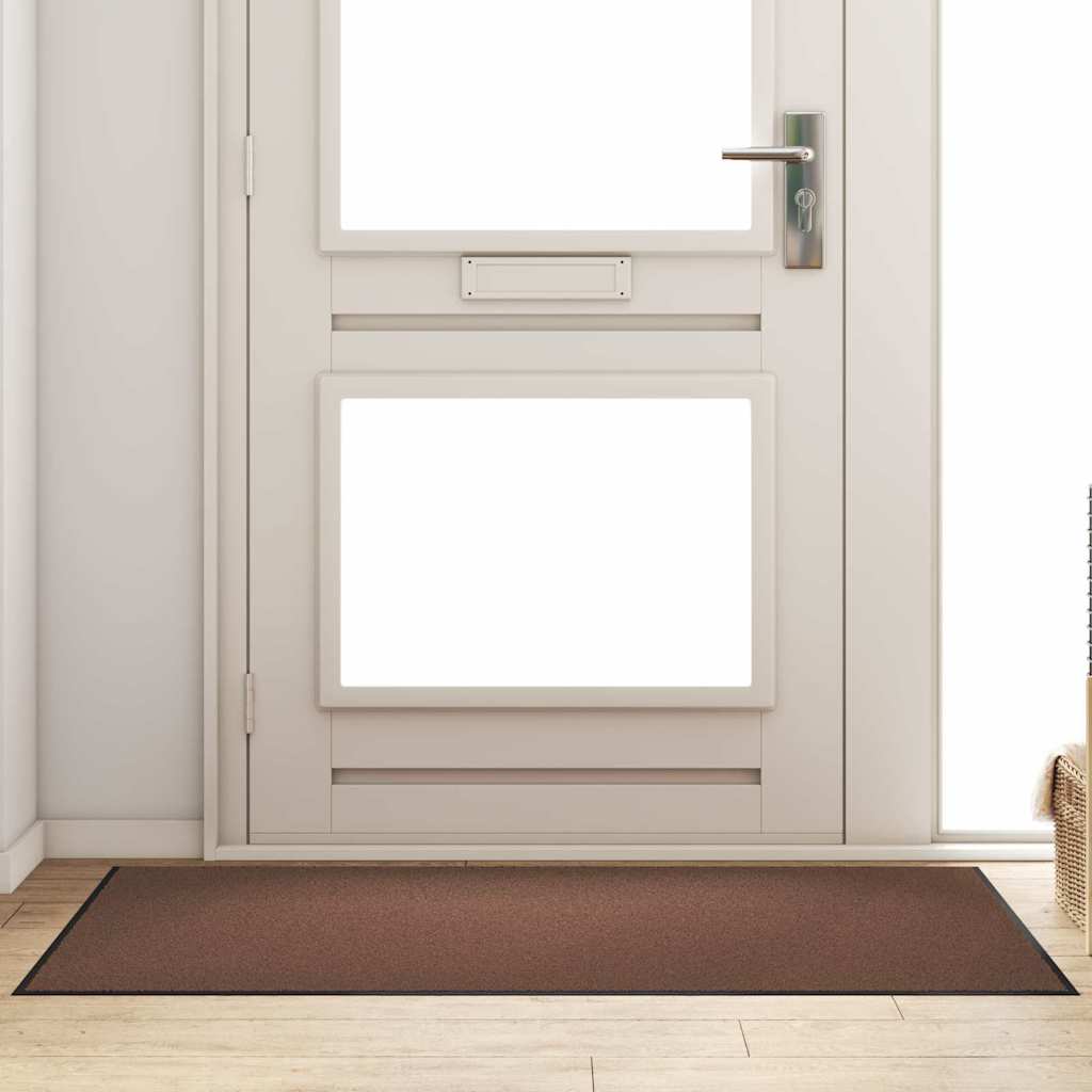 Deurmat Bruin en zwart 90 x 150 cm 100% Polyamide is nu te koop bij PeponiXL, paradijselijk wonen!