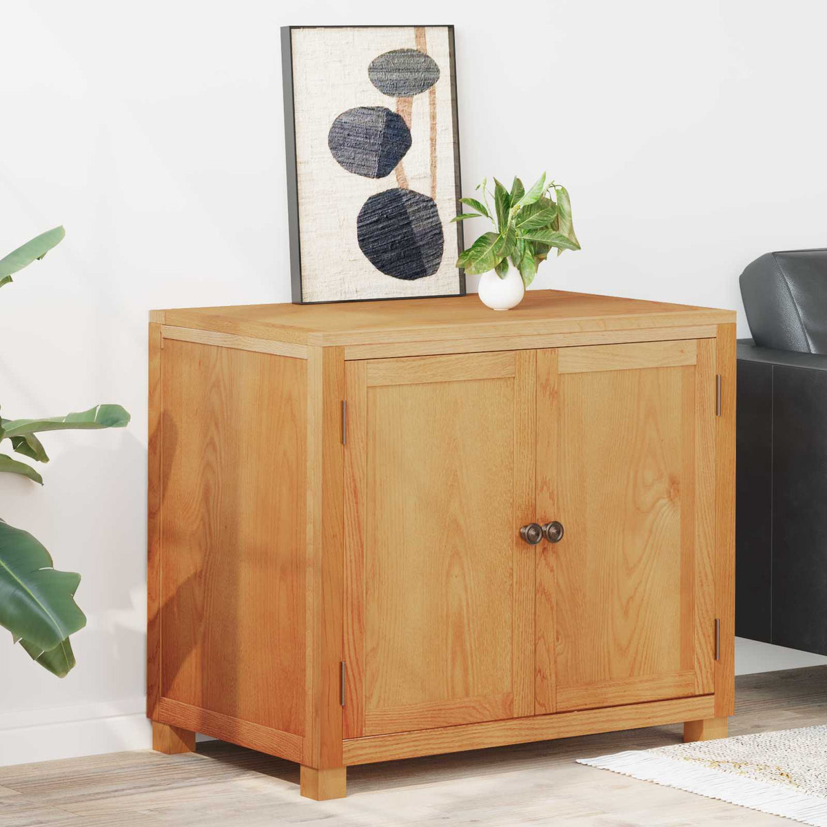 Kast met opslag met de deur Bruin 78 x 50 x 70 cm Bewerkt hout is nu te koop bij PeponiXL, paradijselijk wonen!