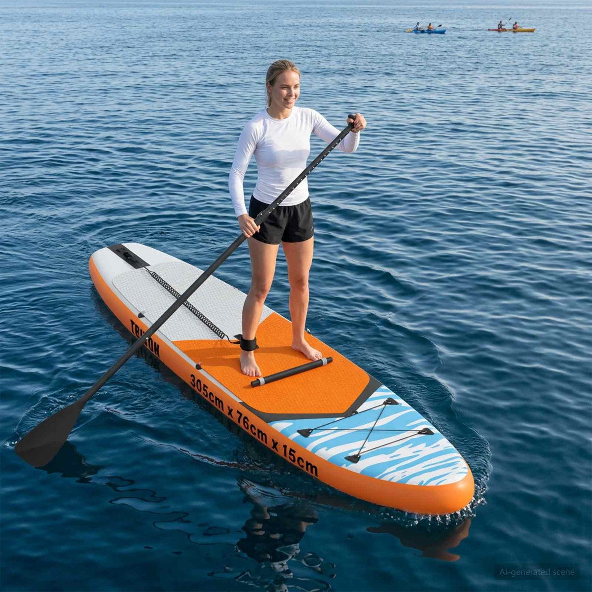 SUP Board met zitplaats 2-in-1 TRITON 305 x 76 x 15 cm Blauw is nu te koop bij PeponiXL, paradijselijk wonen!