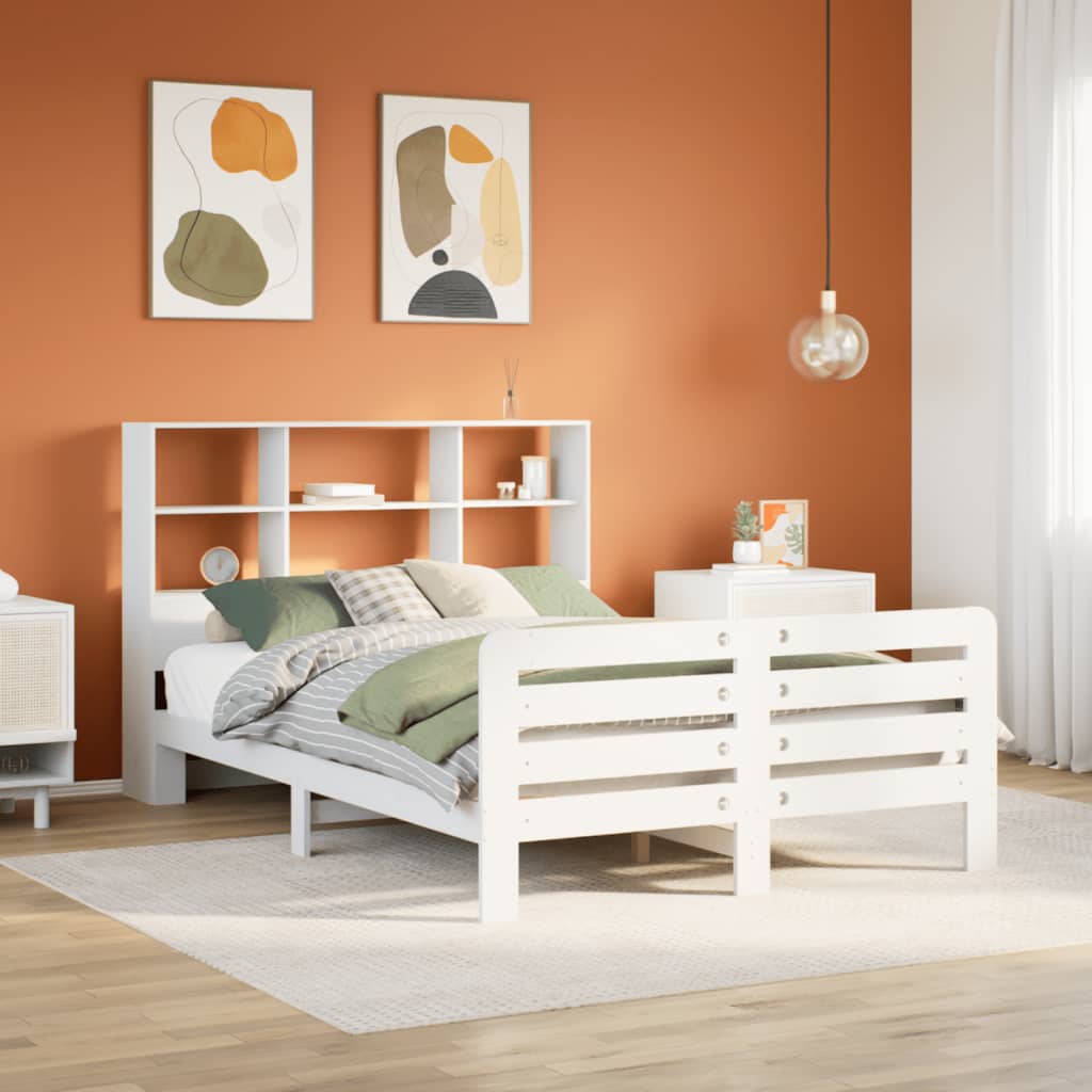 Bedframe zonder matras massief grenenhout wit 160x200 cm is nu te koop bij PeponiXL, paradijselijk wonen!