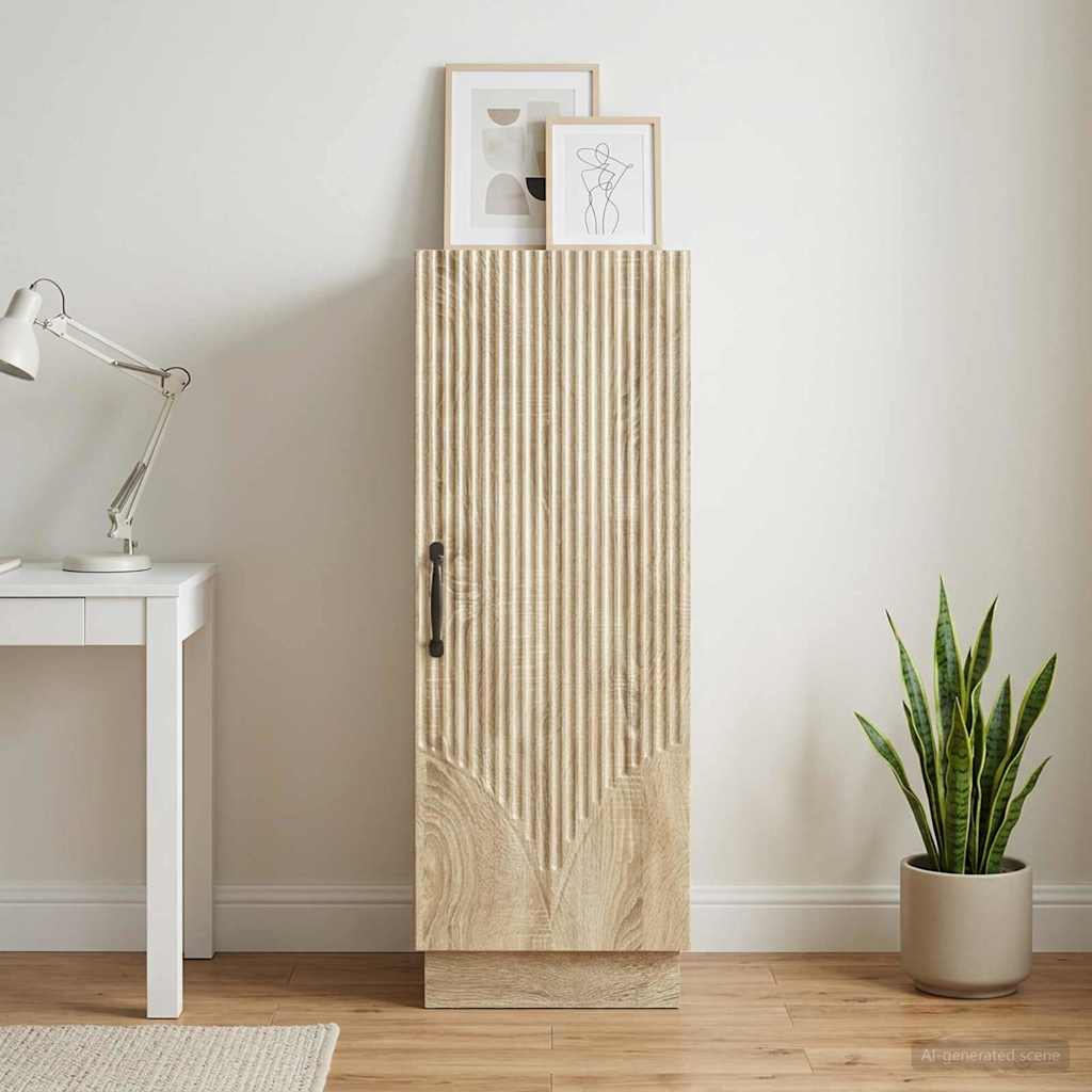 Dressoir Sonoma Eiken 33 x 34,5 x 87 cm Bewerkt hout is nu te koop bij PeponiXL, paradijselijk wonen!