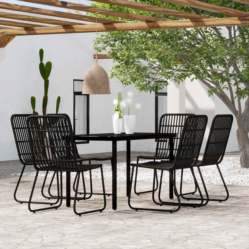 7-delige Tuinset zwart is nu te koop bij PeponiXL, paradijselijk wonen!