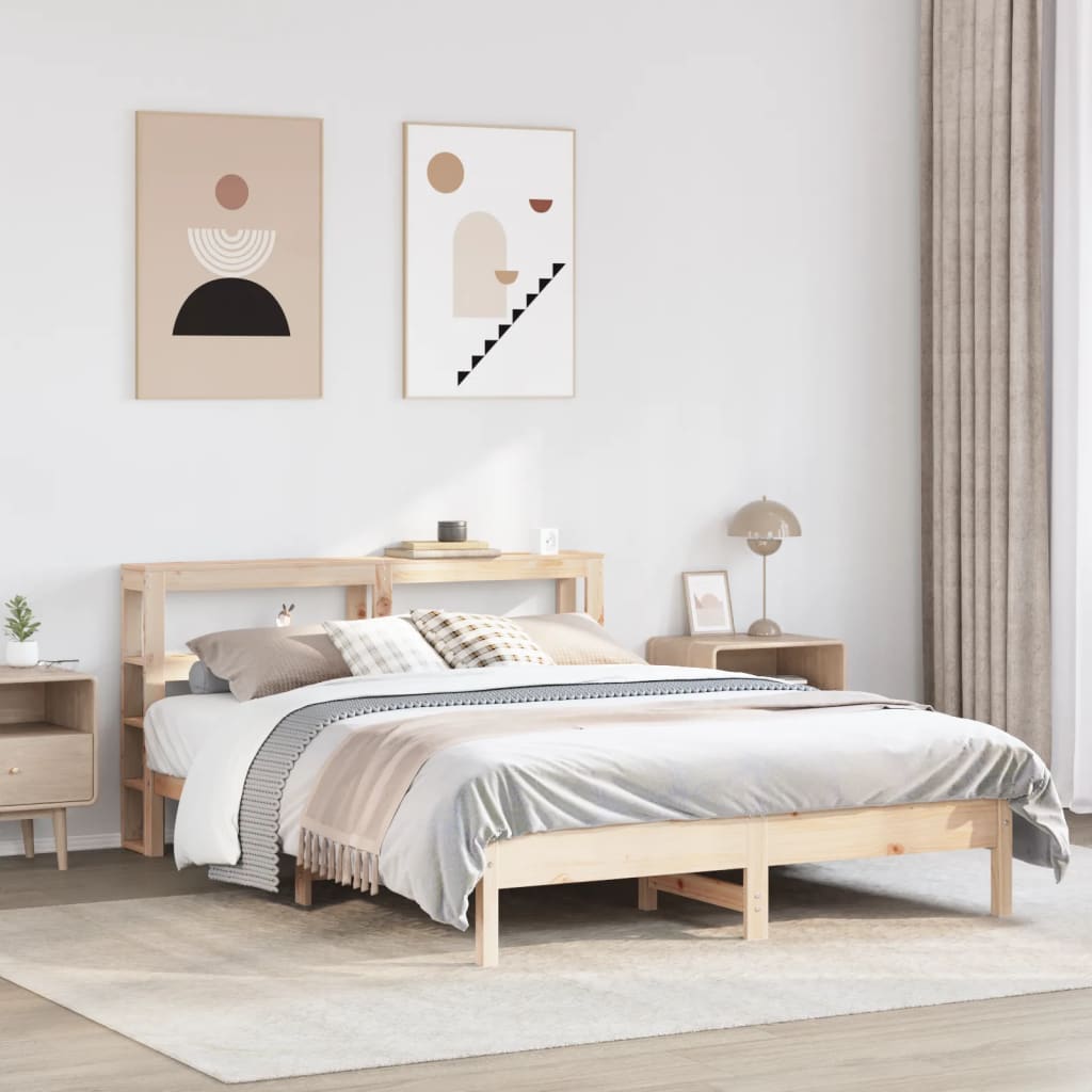 Bedframe zonder matras massief grenenhout 140x200 cm is nu te koop bij PeponiXL, paradijselijk wonen!