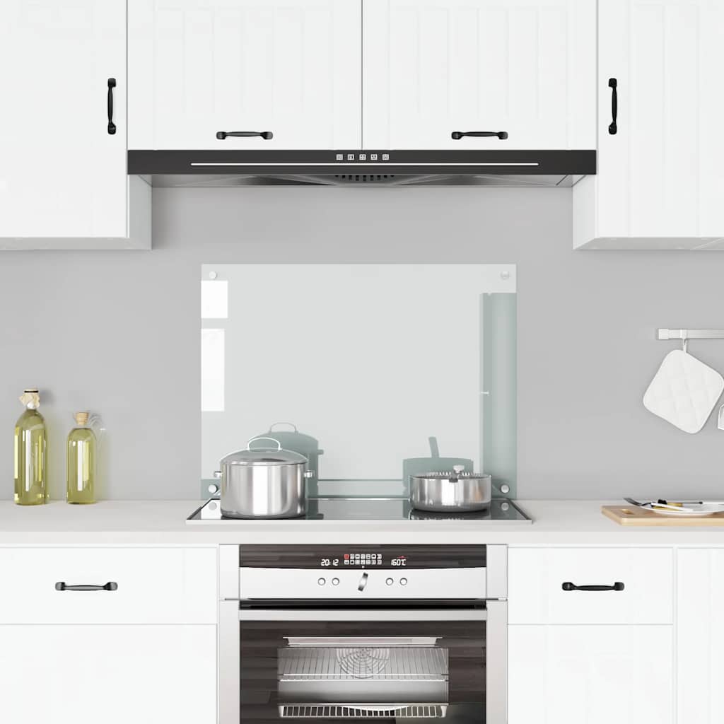 Spatscherm keuken 80x60 cm gehard glas transparant is nu te koop bij PeponiXL, paradijselijk wonen!