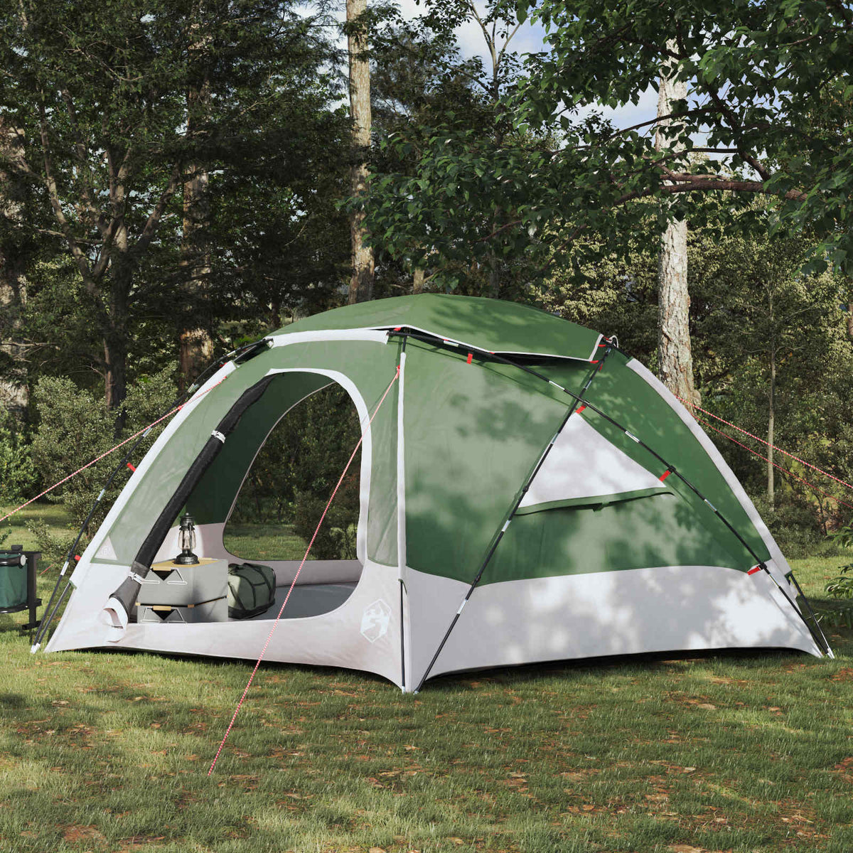 Koepeltent met Verwijderbare Regenkap Groen 8-persoons is nu te koop bij PeponiXL, paradijselijk wonen!