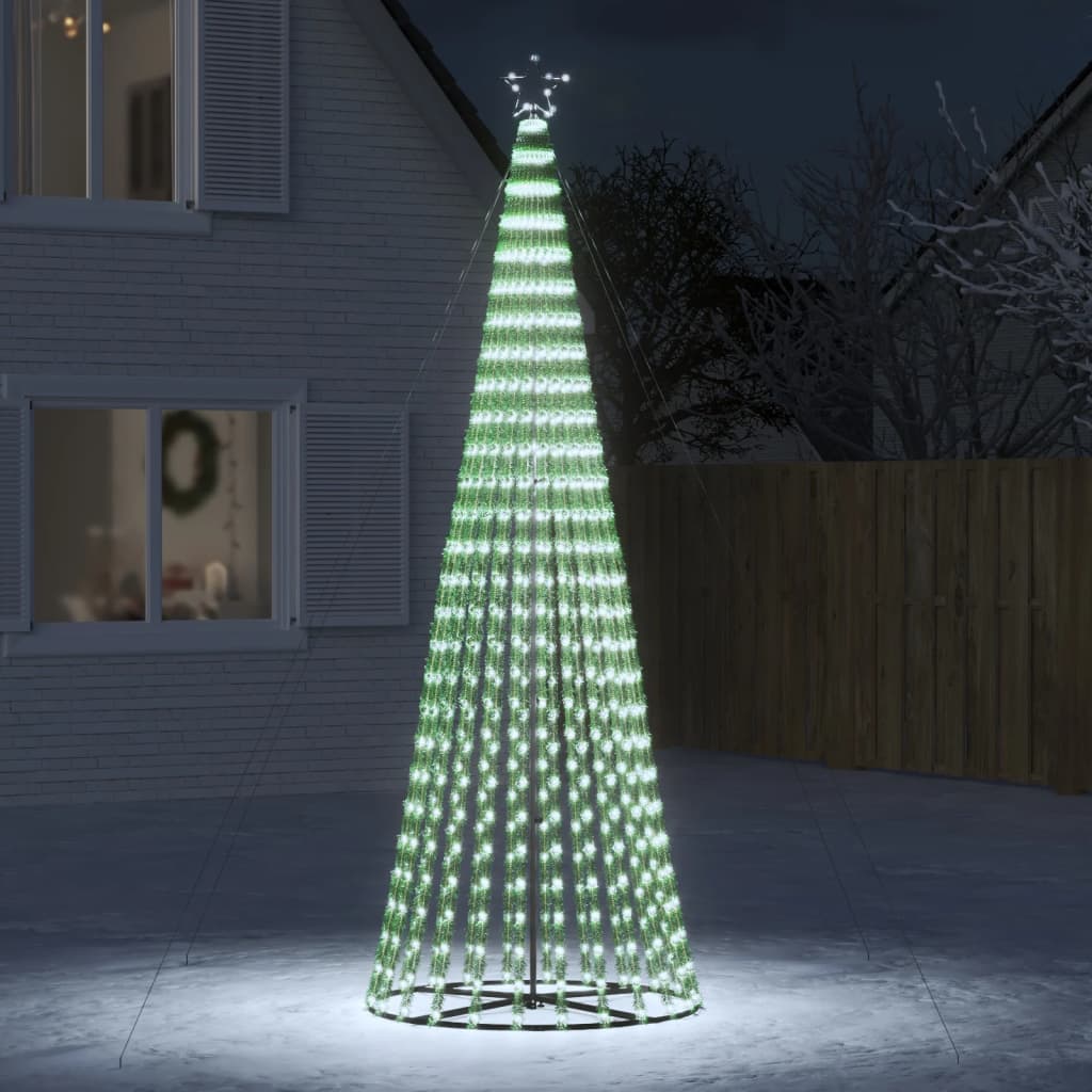 LED-kerstboom 688 LEDs koud wit 300 cm is nu te koop bij PeponiXL, paradijselijk wonen!