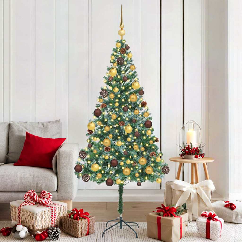 Kunstkerstboom met 300 LED Groen 180 cm PVC en Staal is nu te koop bij PeponiXL, paradijselijk wonen!